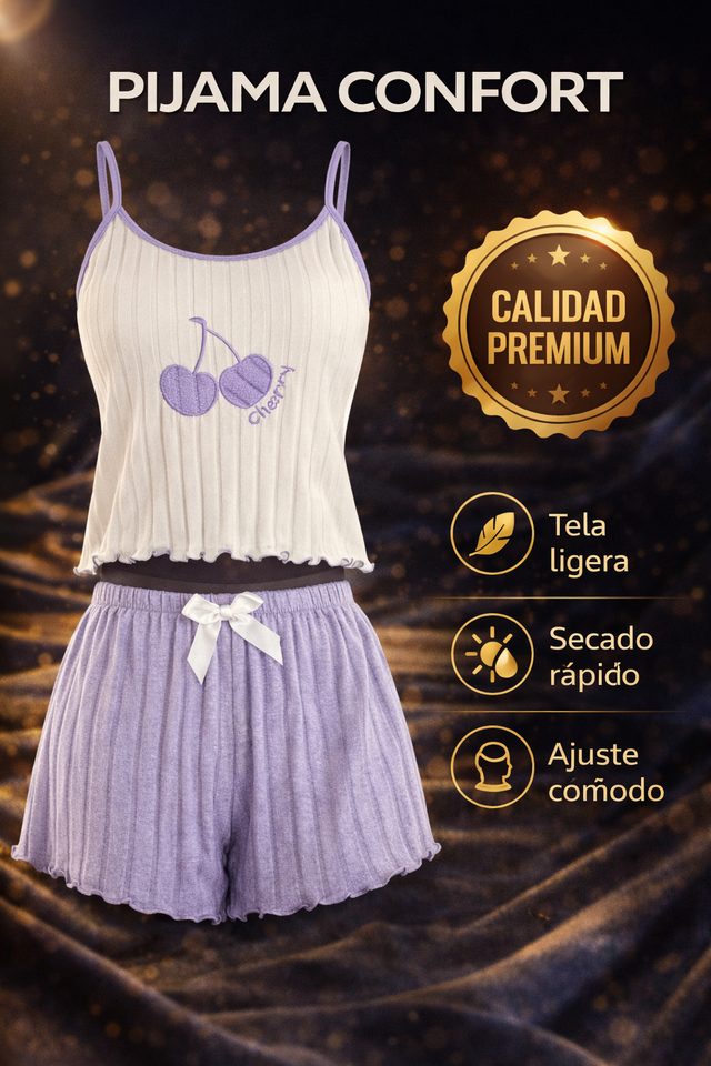 Conjunto de Pijama de Verano Cómodo XL
