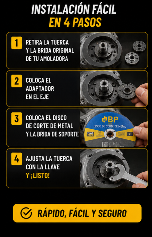 Nuevo Adaptador Disco Corte Universal Taladro