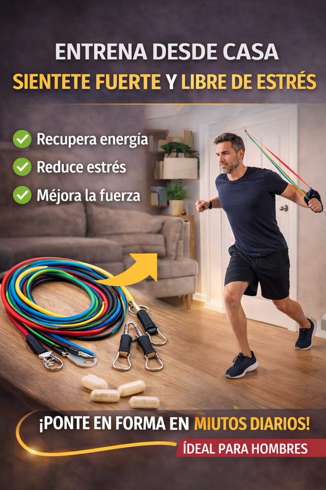 Nuevo Set Fitness Elástico Portátil