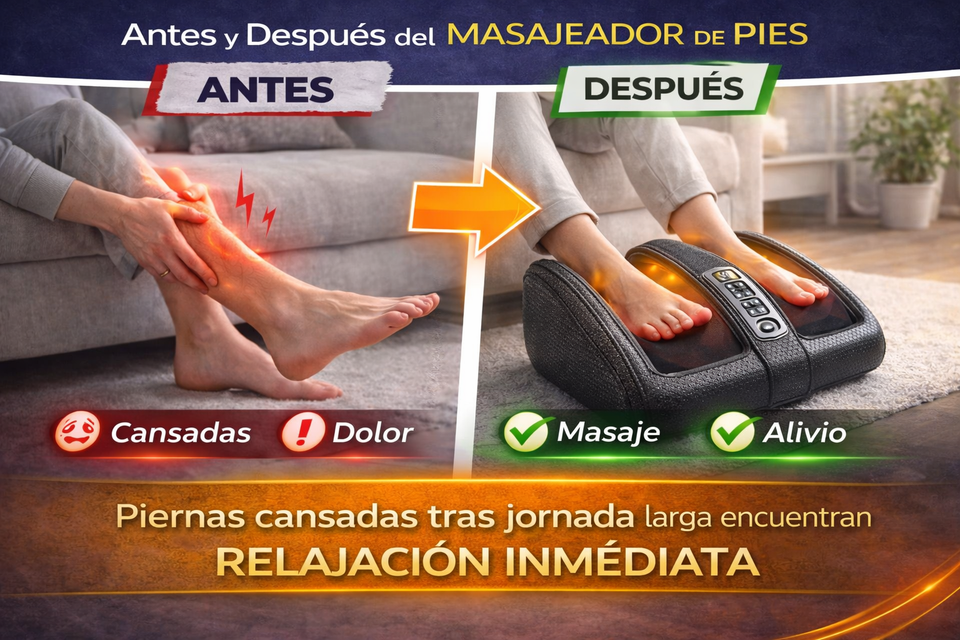 Nuevo Masajeador Eléctrico de Pies Compacto