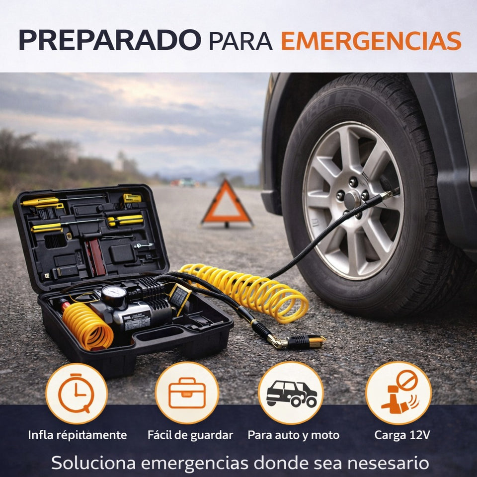 Inflador portátil TurboPro coche