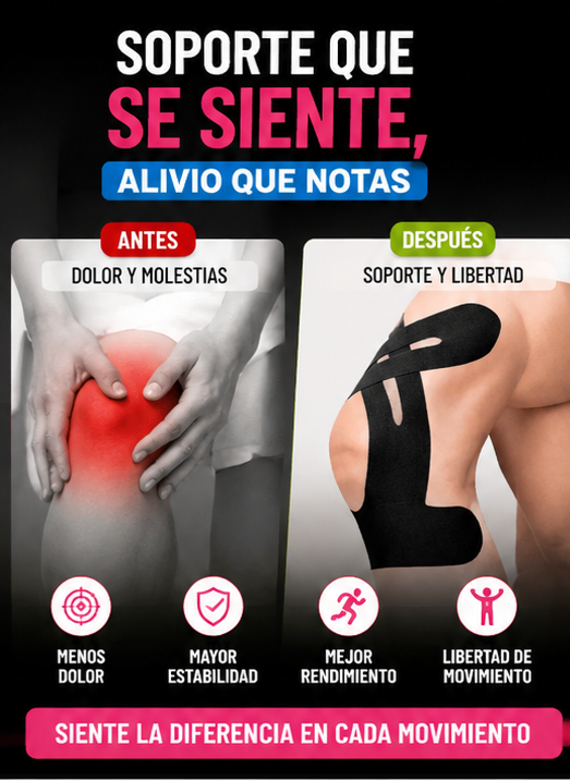 Nuevo Soporte Kinesio Rodilla Activa Pro