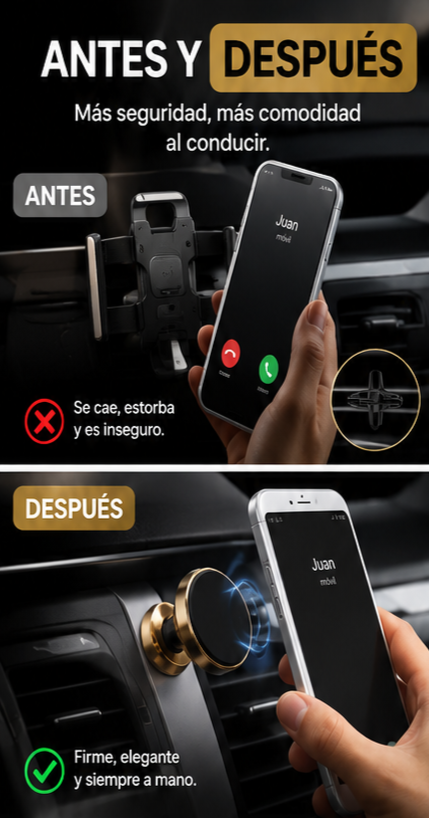 Soporte Magnético para Teléfono en Auto