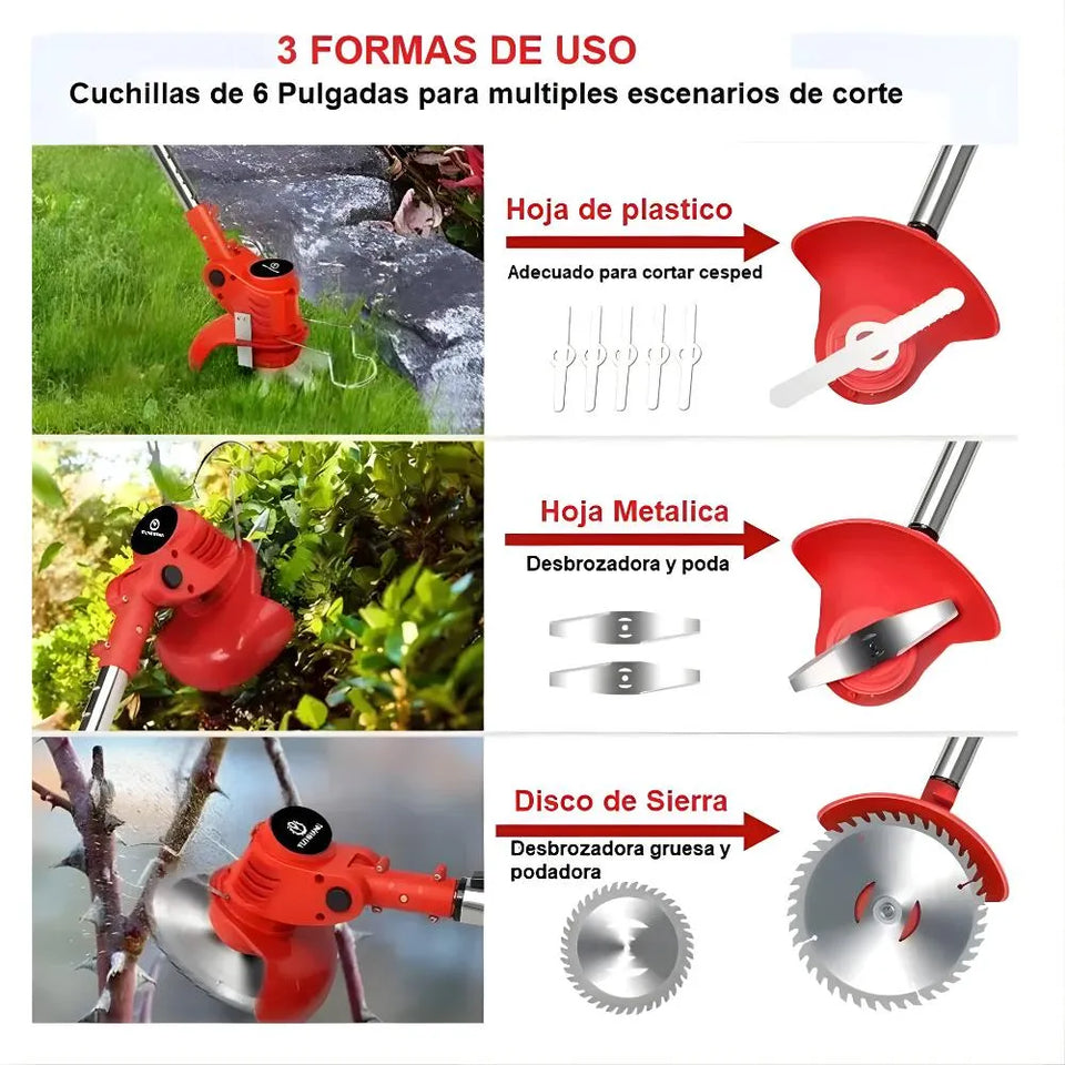 Guadaña eléctrica inalámbrica de 24v