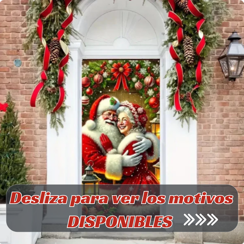 Nuevos Forros Navideños para Puertas (Por la gran variedad y cantidad limitada los modelos son aleatorios)