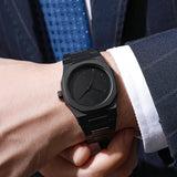 Nuevo Reloj Casual Negro Duradero Clásico