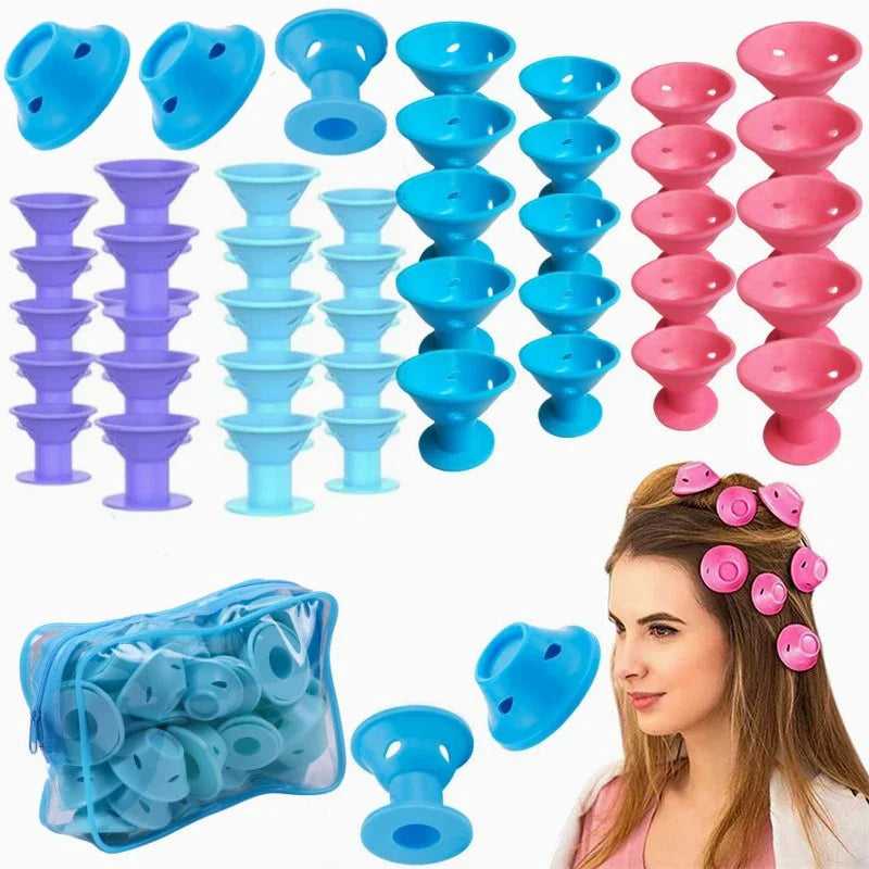 Nuevo Rizadores de Silicona Fácil para Cabello