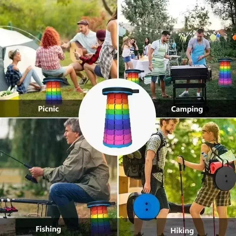 Nueva Silla Plegable Telescópica Compacta Portátil