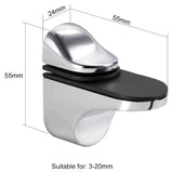 Nuevo Pinza Ajustable Sujeción Vidrio Estante F