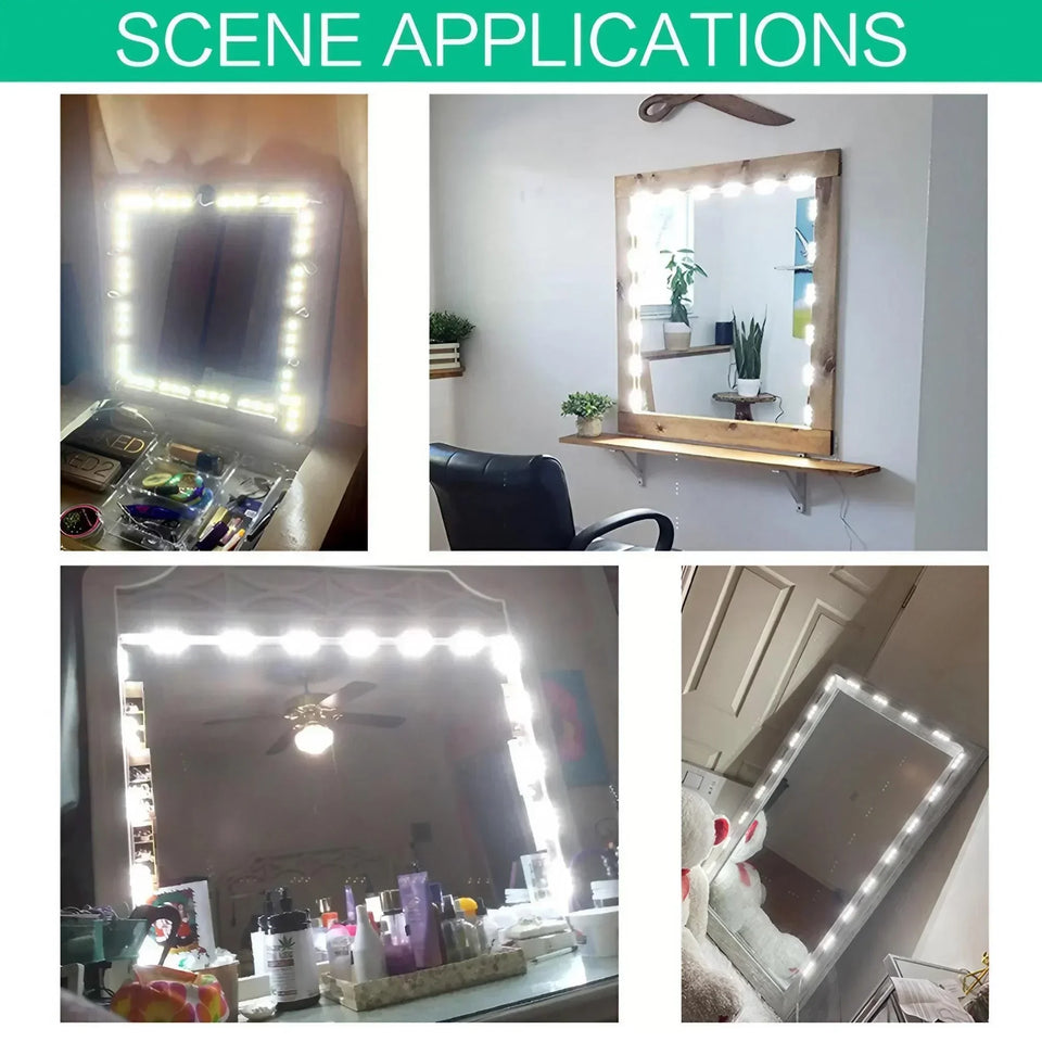 Nuevo Espejo LED Ajustable Recargable Maquillaje