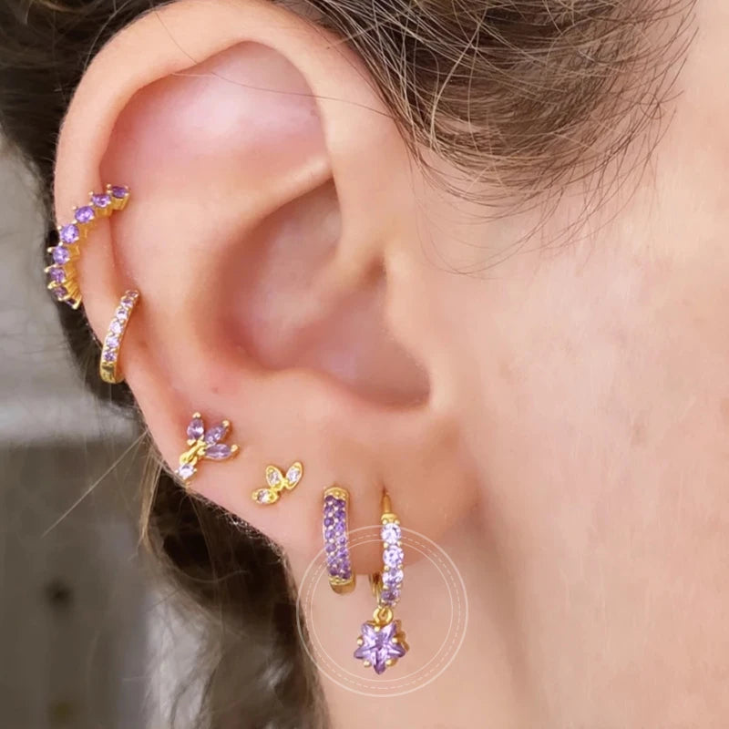 Nuevos Aretes Chapados en oro e hipoalergénicos