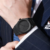 Nuevo Reloj Casual Negro Duradero Clásico