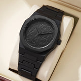 Nuevo Reloj Casual Negro Duradero Clásico