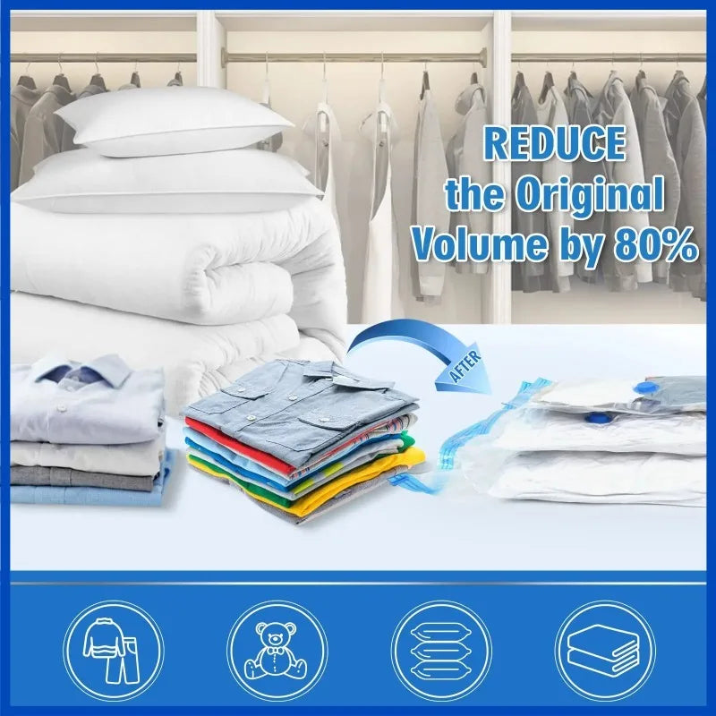 Nuevo Bolsas Vacío Compactas para Ropa