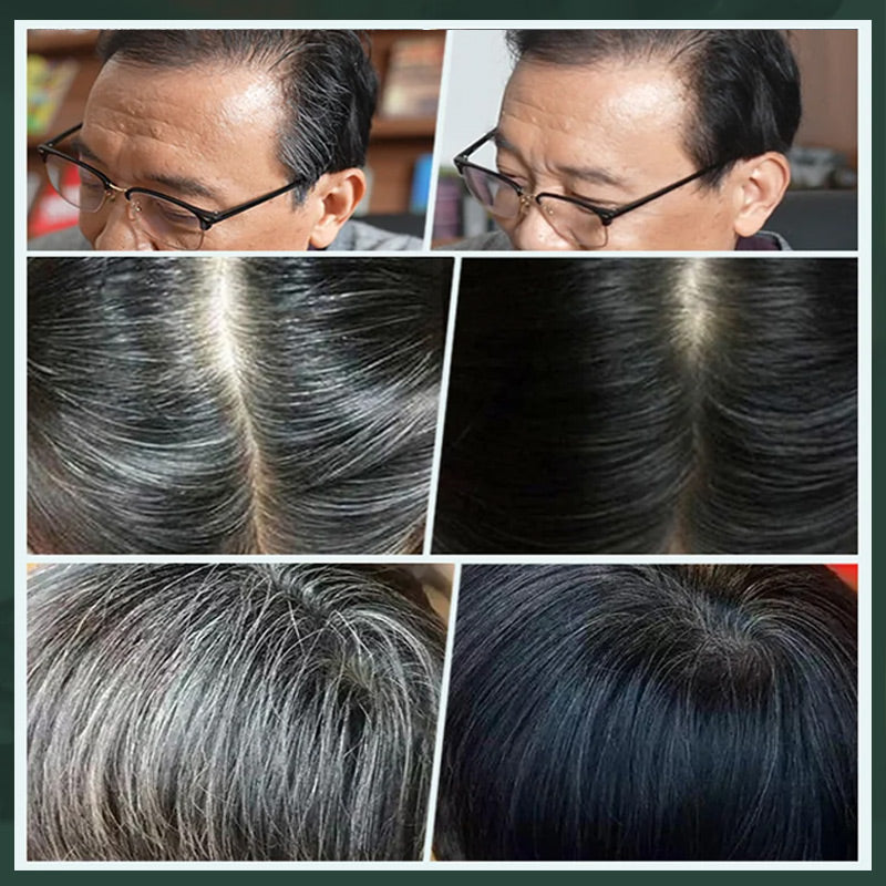 Nuevo Peine Tinte Natural Color Negro