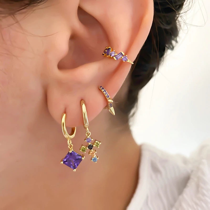 Nuevos Aretes Chapados en oro e hipoalergénicos