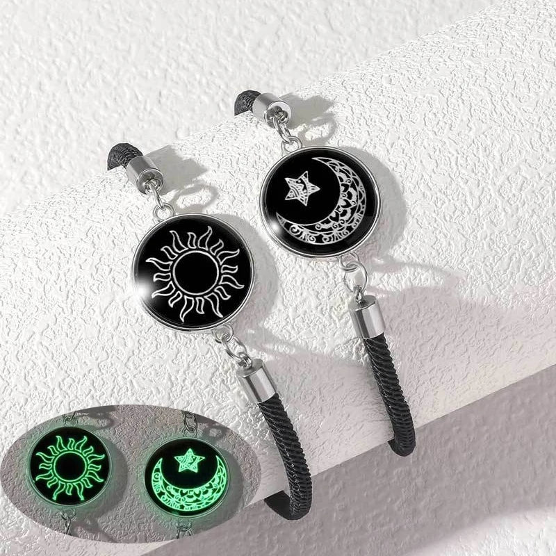 Nuevas Pulseras Románticas de 2 unidades Luna y Sol