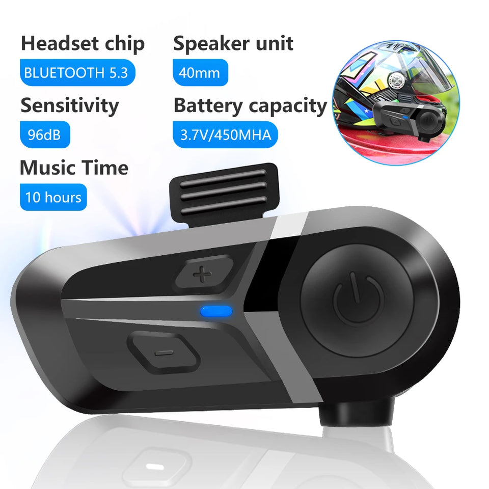 Nuevos auriculares para casco de Moto Bluetooth Seguro