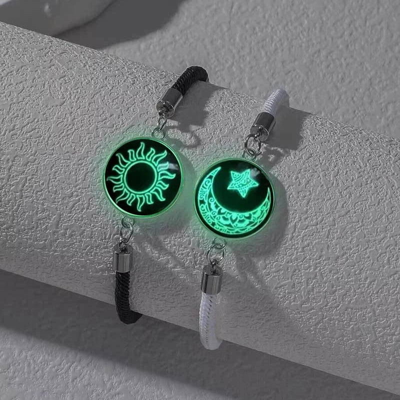 Nuevas Pulseras Románticas de 2 unidades Luna y Sol