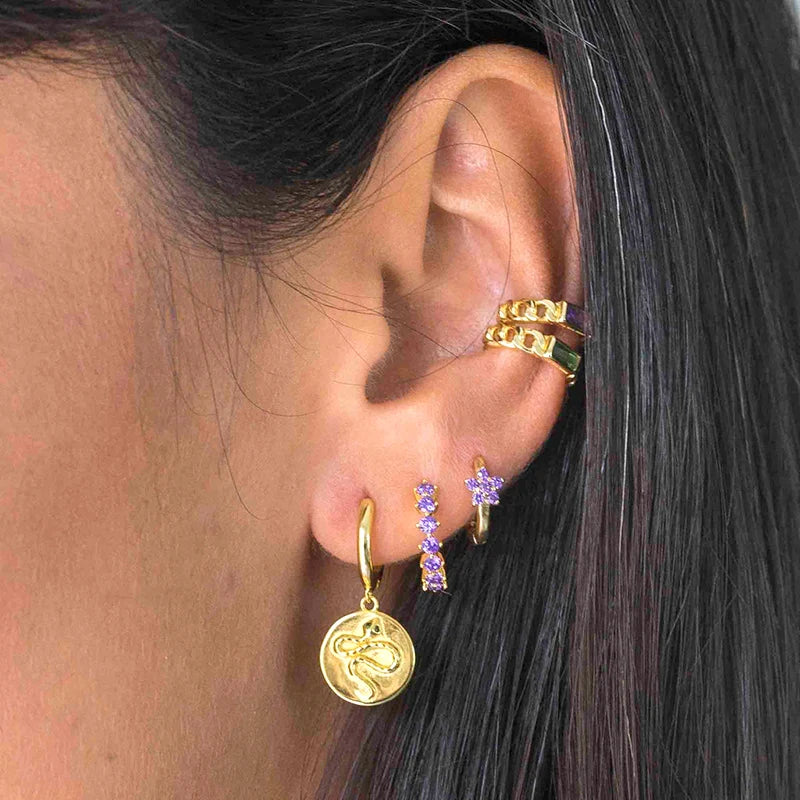 Nuevos Aretes Chapados en oro e hipoalergénicos