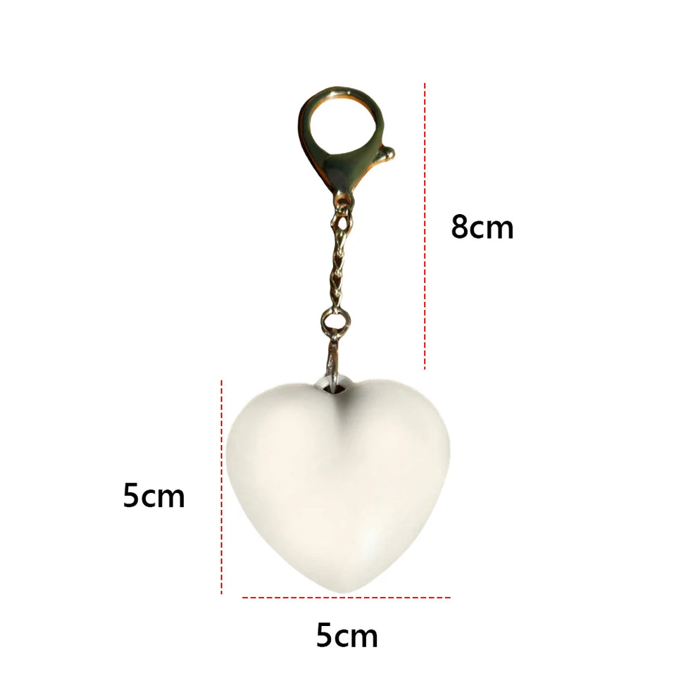 Nueva Luz Colgante Llavero Corazón LED