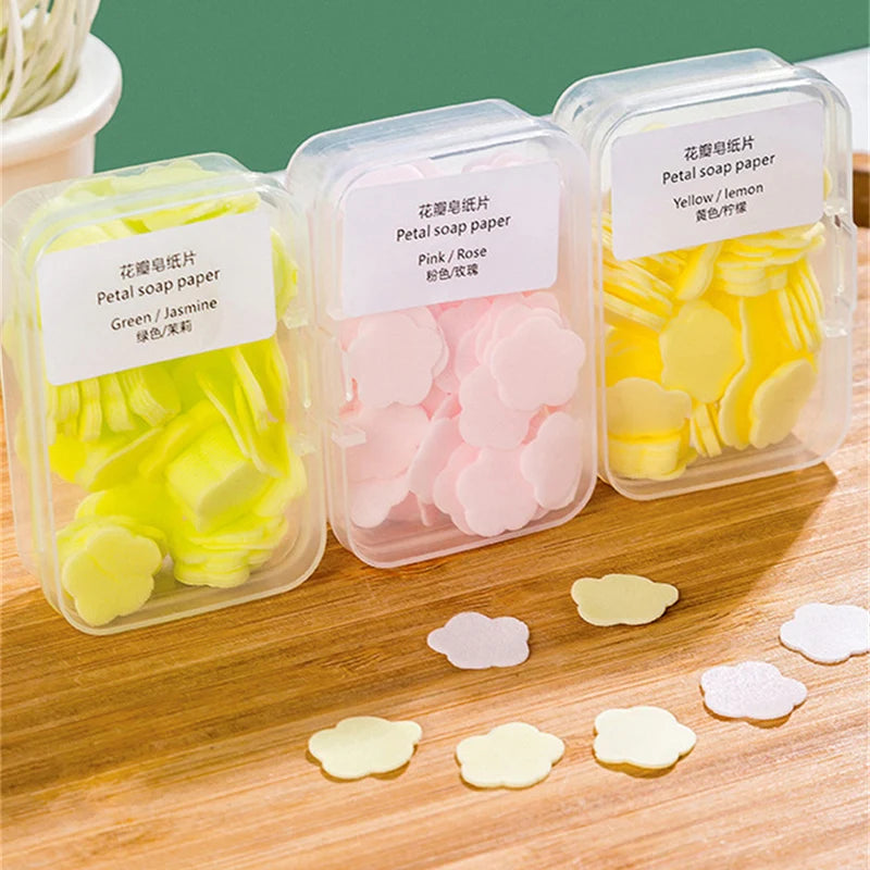 Nuevo pack de 25 Jabones Petalitos Portátiles