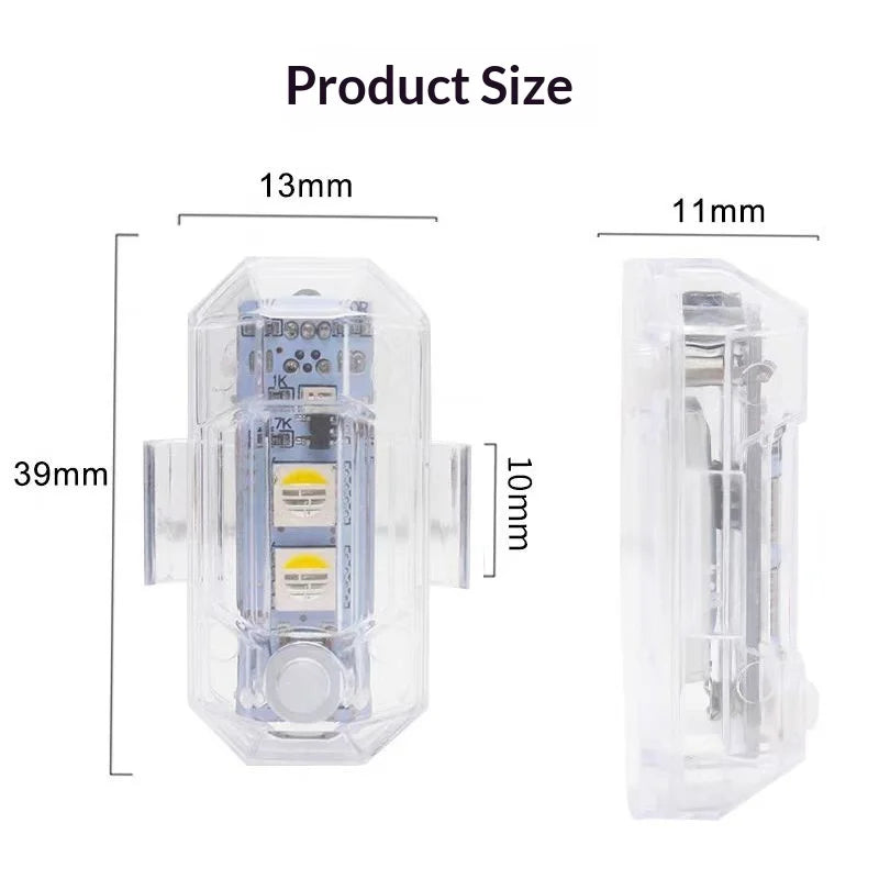Nuevo Luz LED RGB Mini para Moto