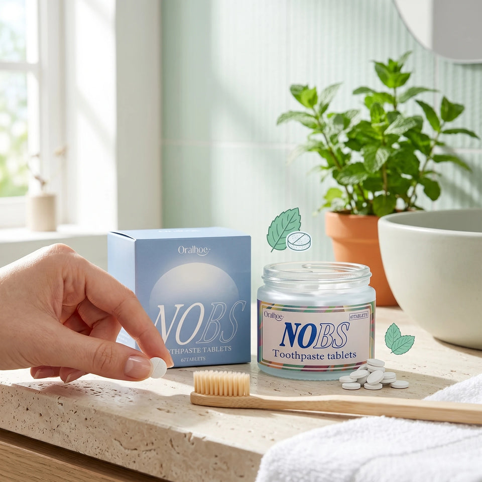 Nuevo Tabletas Dentales Masticables Brillo Fácil