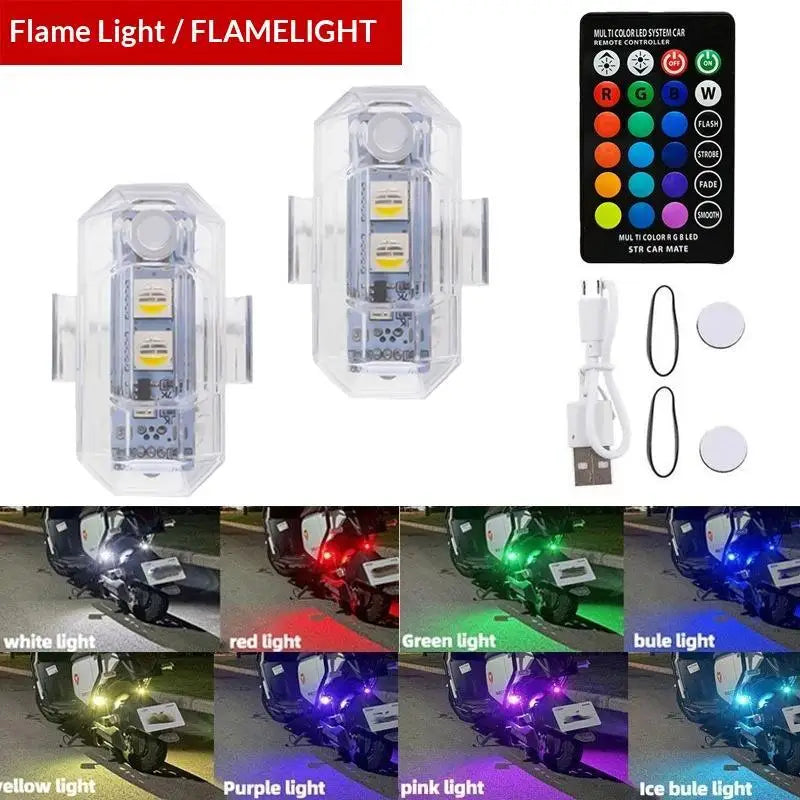Nuevo Luz LED RGB Mini para Moto