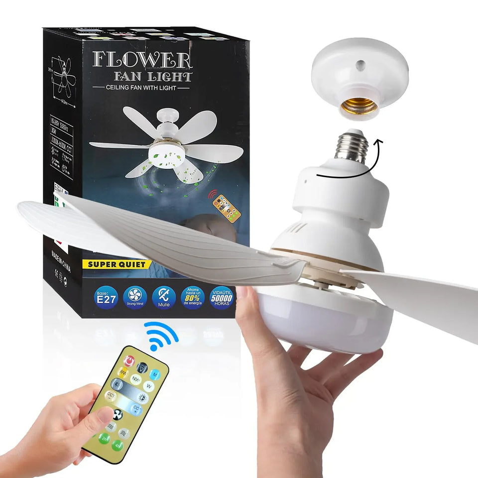 Nuevo Ventilador de Techo Smart Luz LED