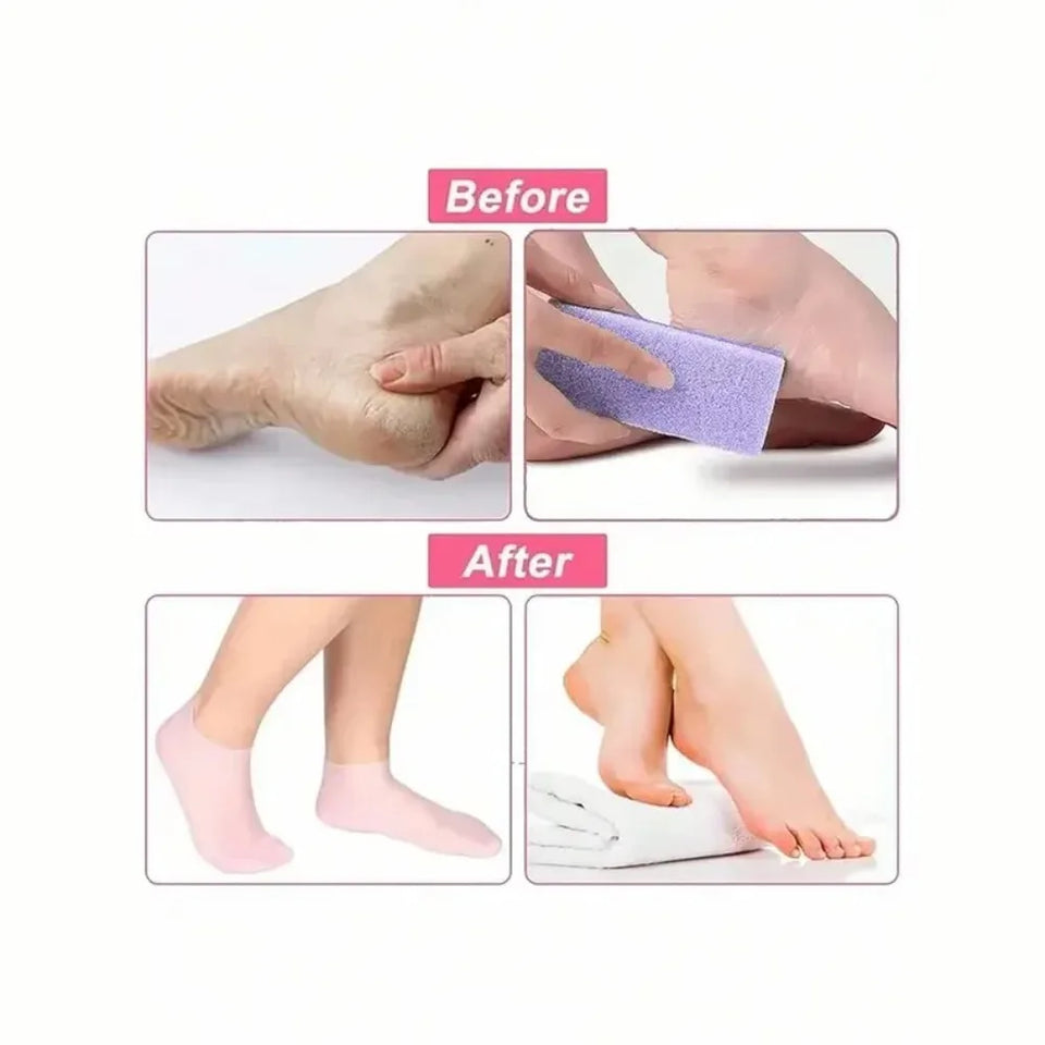 Nuevo Calcetines Hidratantes de Silicona para Pies
