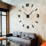 Nuevo Reloj Mural Acrílico Gigante Sin Marco Espejo