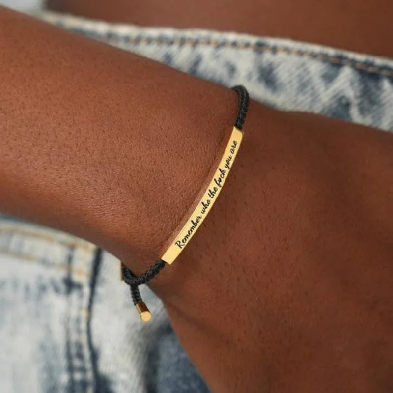 Nuevo Pulsera recordatoria de coraje