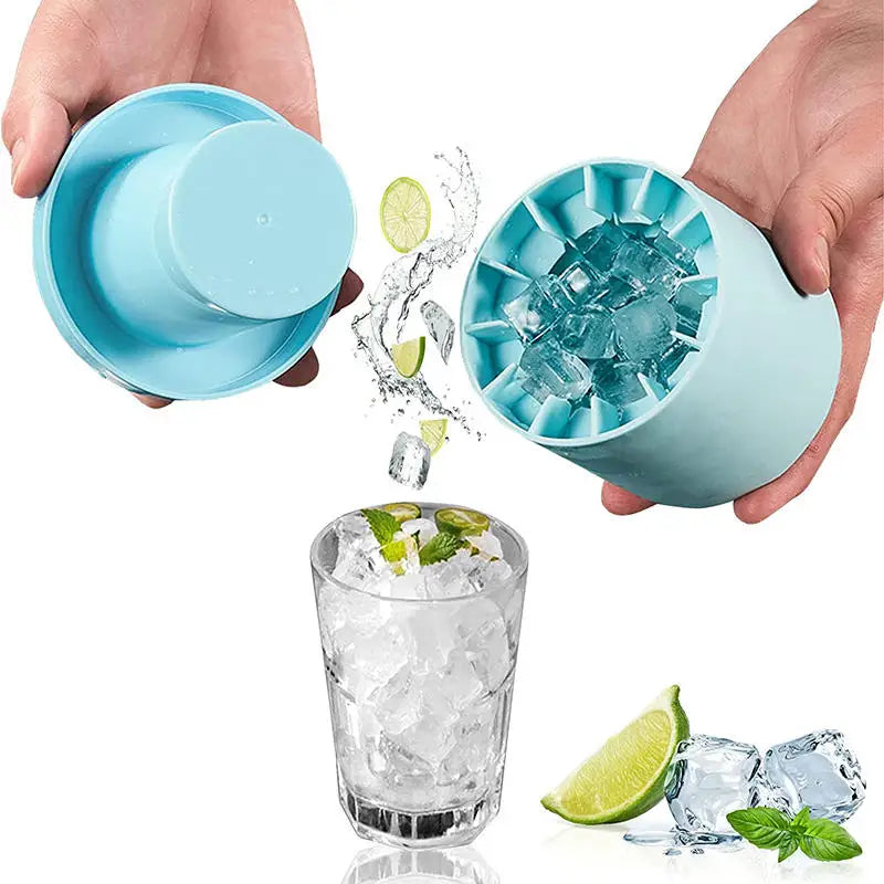 Nuevo Molde Cilíndrico de Hielo Rápido