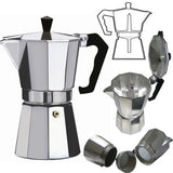 Nuevo Cafetera de Aluminio de 6 tazas