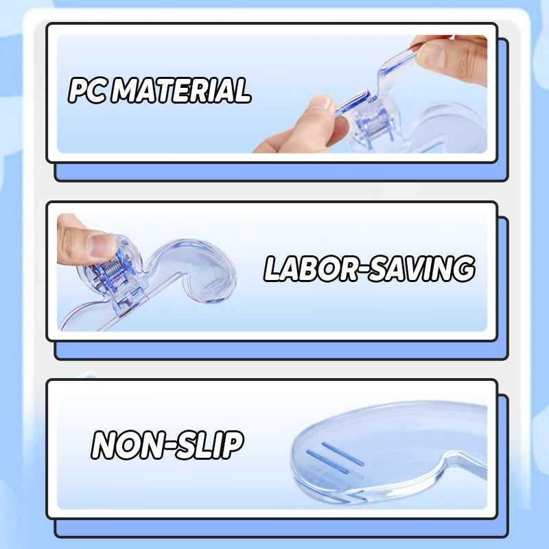 Nuevo Sujeta Páginas Transparente Portátil