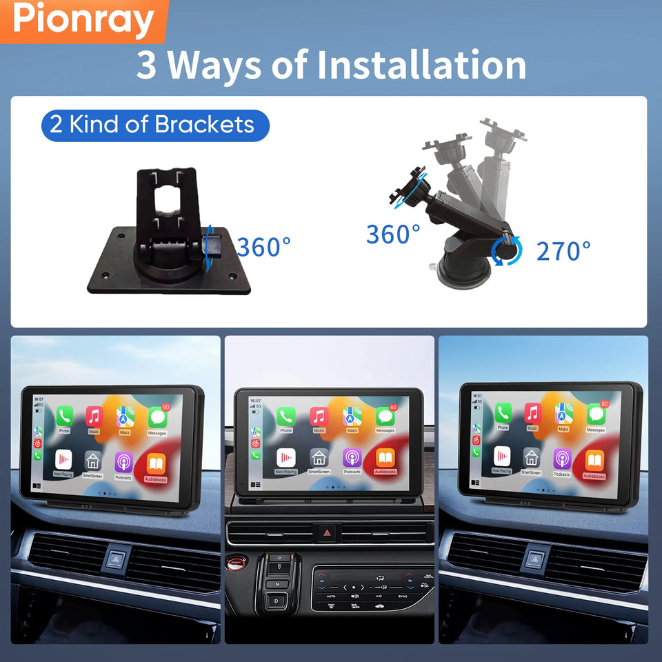 Nueva Pantalla CarPlay Portátil Universal Multimedia