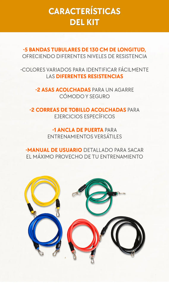 Kit de Bandas Elásticas (11 Piezas)