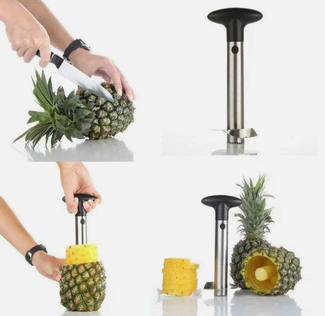 Rebanador Cortador Pelador De Piña En Acero Inoxidable